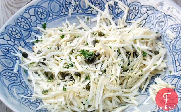 Salade De Céleri-Rave Rapide Aux Câpres Et Au Citron