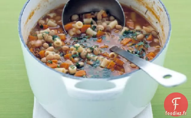 Soupe aux Haricots et aux Pâtes