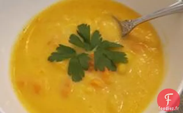 Soupe de Pommes de terre, Carottes et Cheddar de Dylan