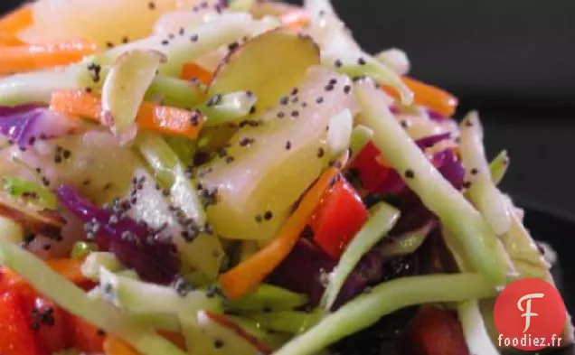 Salade de Poulet Avec Vinaigrette aux Graines de Pavot d'Ananas