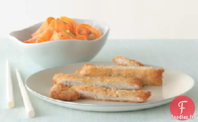Katsu de Porc aux Cornichons de Carottes Rapides