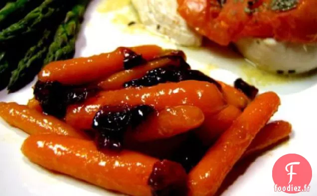 Carottes Glacées À L'Orange Abricot Et Aux Canneberges
