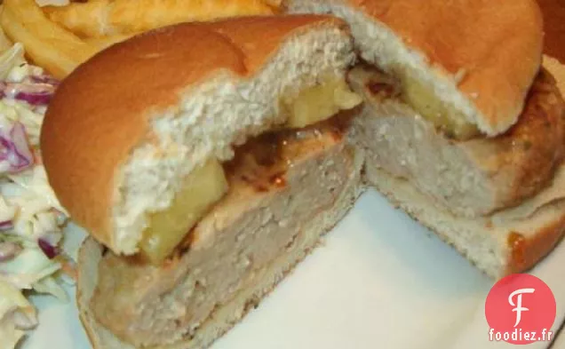 Hamburgers à la Dinde Hawaïenne