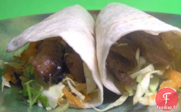 Wraps de Bœuf Végétarien Teriyaki Faible en Gras