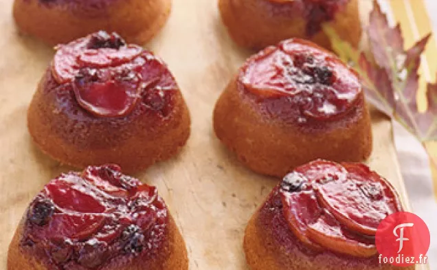 Mini Gâteaux aux Épices aux Poires et aux Myrtilles