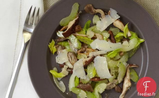 Salade de Céleri et Champignons au Parmesan Rasé