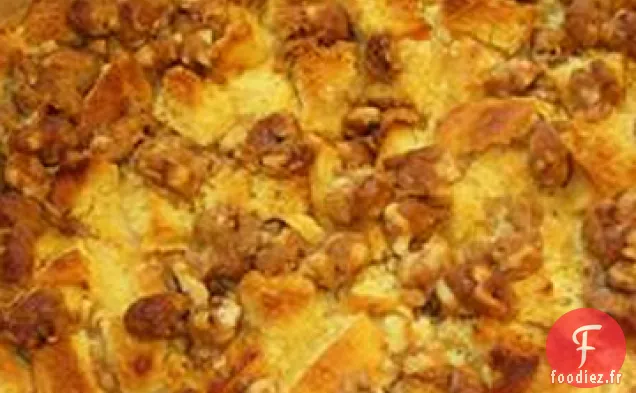 Pouding au Pain à la Patate Douce, aux Poires et à l'Ananas