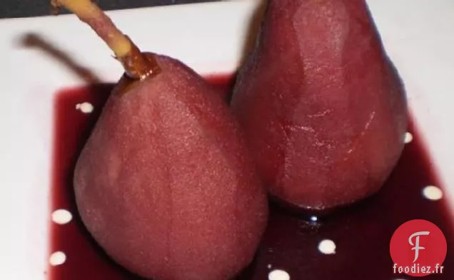 Poires de Gardien cuites au Four de Shakespeare au Vin Rouge