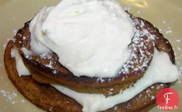 Crêpes Au Gingembre Avec Garniture Au Fromage À La Crème Au Citron