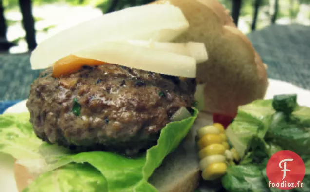 Hamburgers au Basilic Et Au Parmesan