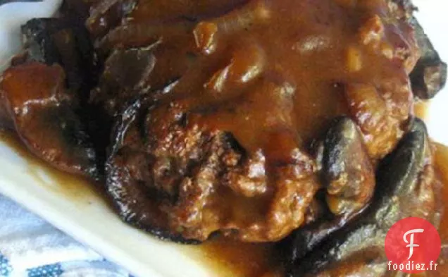 Steak De Salisbury Avec Sauce Aux Champignons