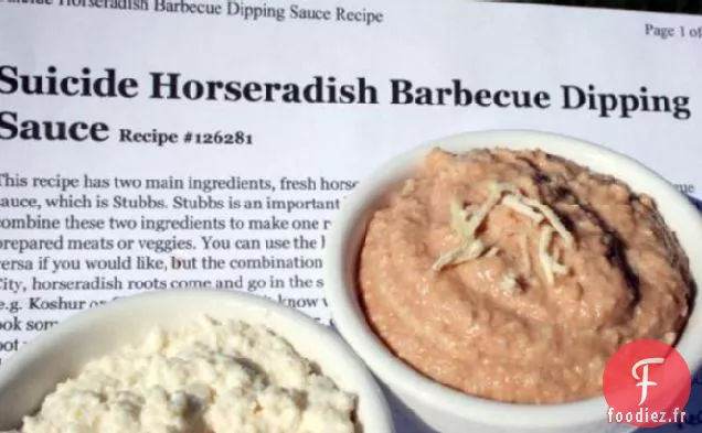 Trempette Barbecue au Raifort Suicide