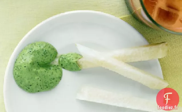 Trempette au Jicama et à la Coriandre