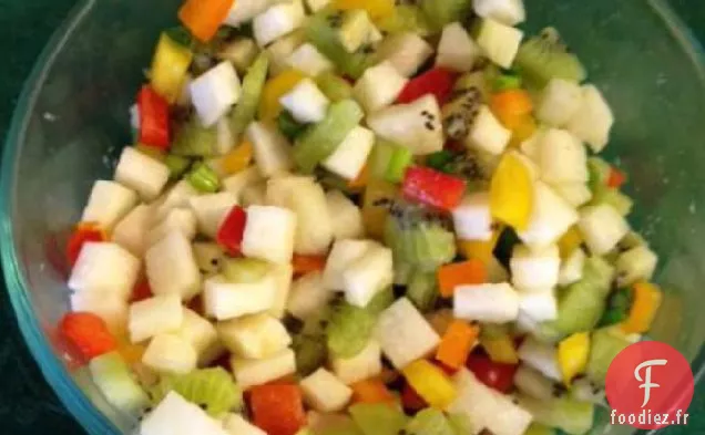 Salade de Mangue, Jicama et Kiwi