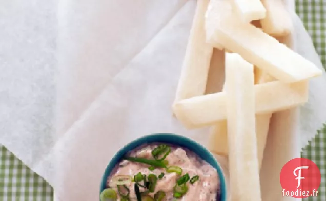 Bâtonnets de Jicama avec Trempette Chili-Lime