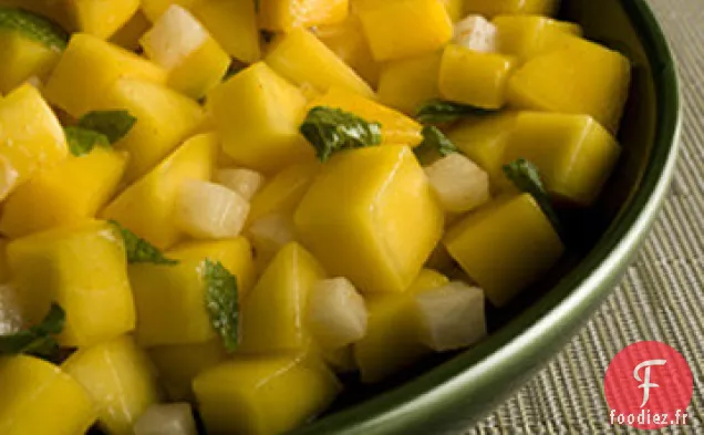 Recette de Salade de Mangue Marinée et de Jicama