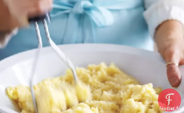 Purée de Pommes de Terre, de Panais et d'Huile d'herbes