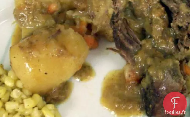 Rôti en Pot Salé de Sheila et Légumes avec Sauce