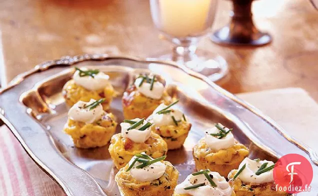 Mini Frittatas au Bacon et aux Pommes de Terre