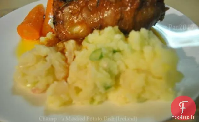 Champ -- un plat de Purée de Pommes de Terre (Irlande)
