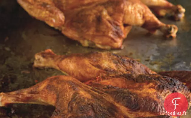 Poulet Rôti au Paprika Espagnol et Pommes de Terre Écrasées aux Herbes