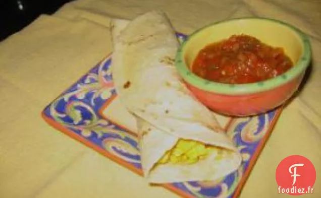 Burrito aux Œufs de Pommes de Terre et au Fromage