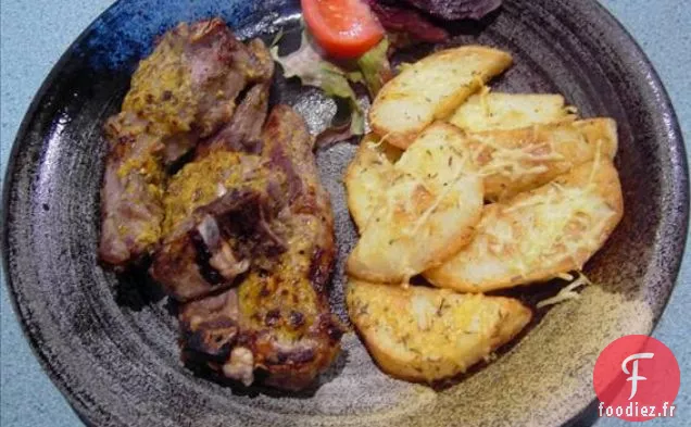 Pommes de Terre Au Parmesan Frites Au Four