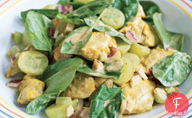 Salade de Poulet au Curry aux Raisins