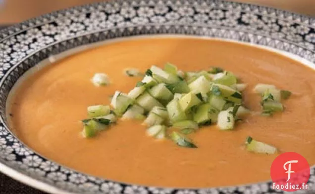 Mulligatawny aux Lentilles Rouges avec Salsa Pomme-Céleri
