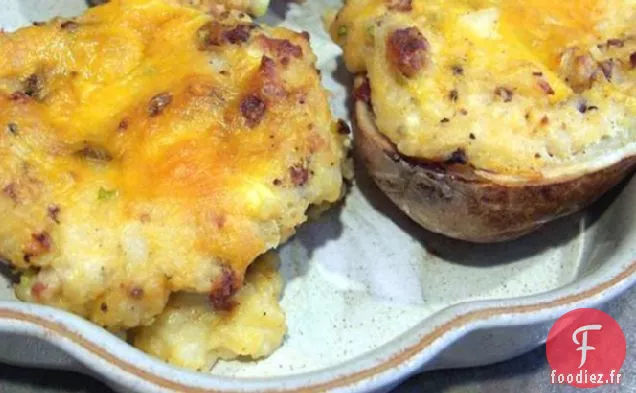 Pommes De Terre Cuites Deux Fois Faibles En Gras