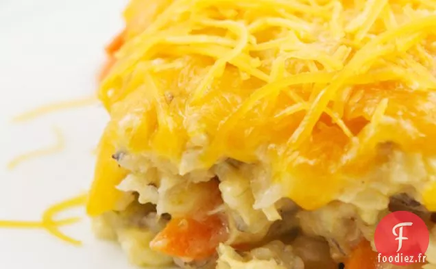 Casserole De Poulet Au Fromage Et Riz Sauvage