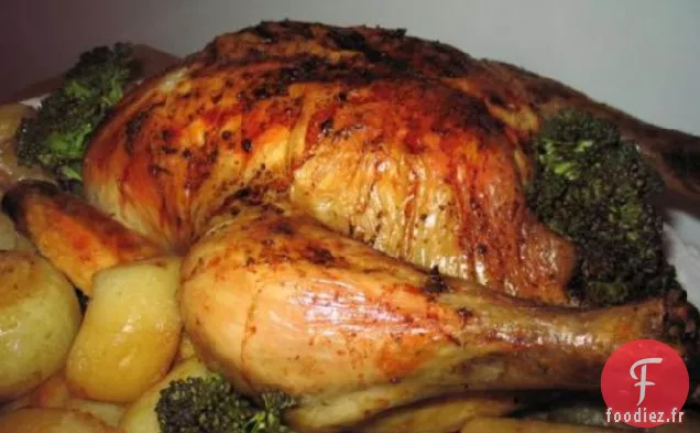 Poulet Rôti à la Grecque et Pommes de Terre
