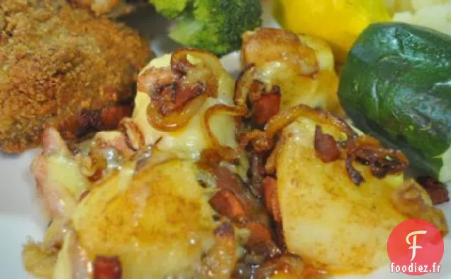 Pommes de terre Épicées Avec Gouda Fumé, Bacon et Oignons (#9)