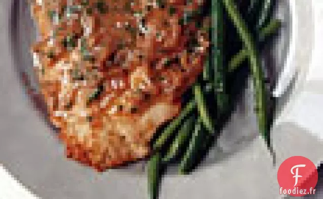 Escalopes de Dinde à la Sauce au Beurre d'Anchois