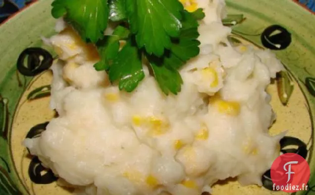 Purée de Maïs et Mozzarella Fumée