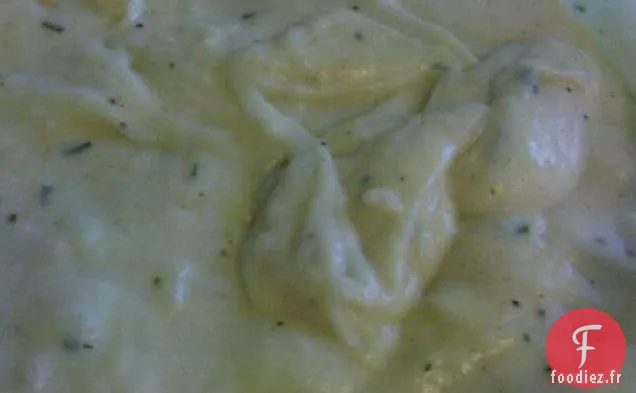 Pommes de Terre Fouettées à la Crème Sure et à la Ciboulette