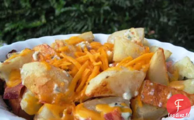 Pommes De Terre Croustillantes au Fromage Bleu