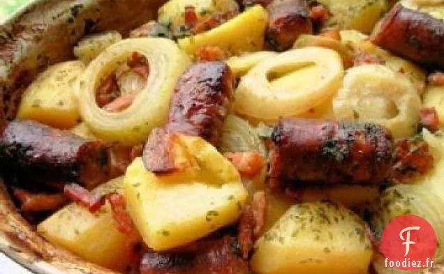 Coddle de Dublin - Potée à la Saucisse Irlandaise, au Bacon, à l'Oignon et aux Pommes de Terre