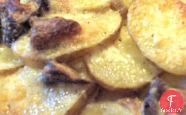 Gratin de Pommes De Terre Aux Cèpes et Fromage Mascarpone