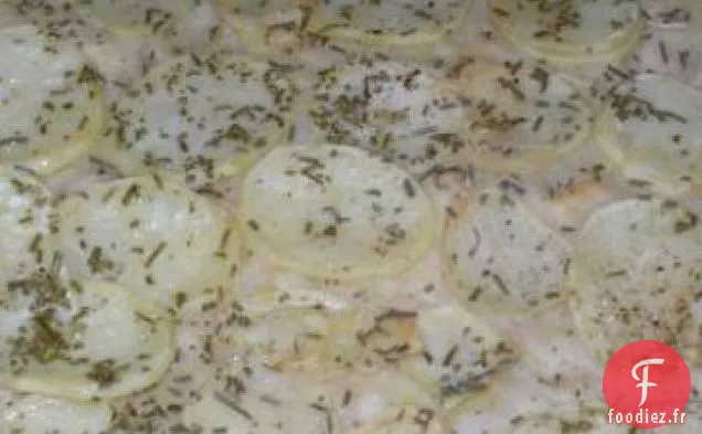 Focaccia Simple aux Pommes de Terre et au Romarin