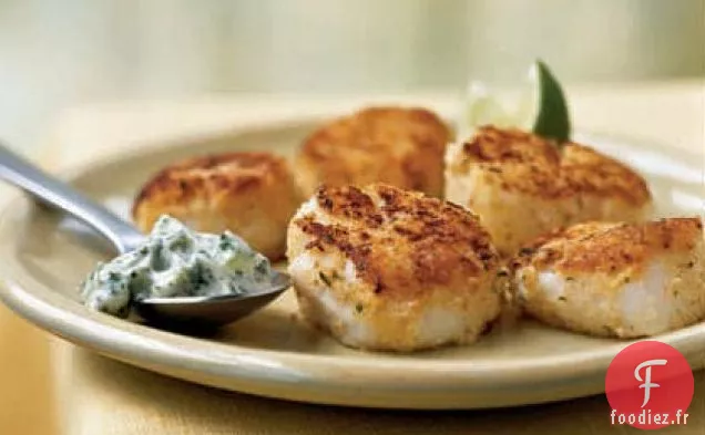 Pétoncles Poêlés à la Mayonnaise à la Coriandre et au Céleri