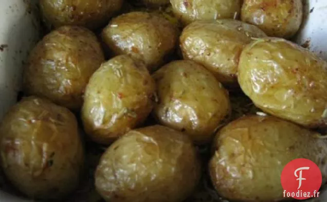 Pommes De Terre Rôties au Romarin à l'Ail