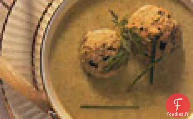 Soupe de Céleri et Panais aux Boulettes de Matzo à l'Oignon Vert et à l'Aneth
