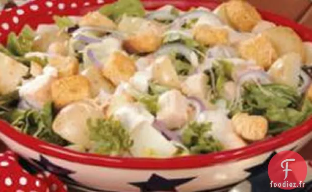 Salade de Pommes de Terre au Poulet Caesar