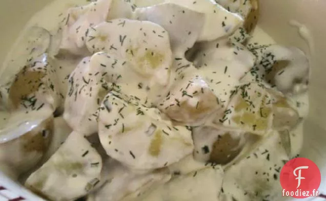 Pommes de Terre Nouvelles à la Sauce Crémeuse à l'Aneth
