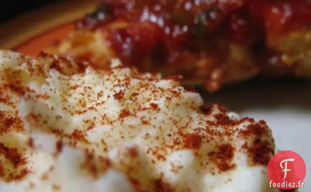 Purée de Pommes De Terre au Fromage À la Crème Faible En Gras