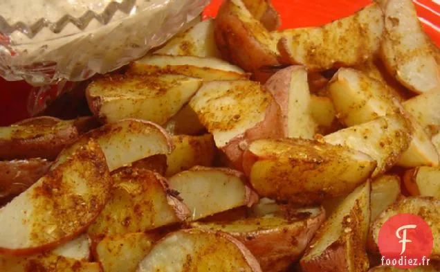 Quartiers de Pommes De Terre Indiennes Épicés