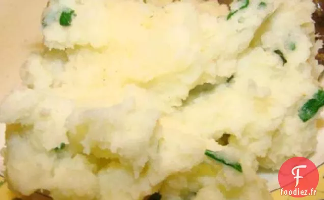 Purée de Pommes de Terre Rouges au Basilic Et à la Ciboulette