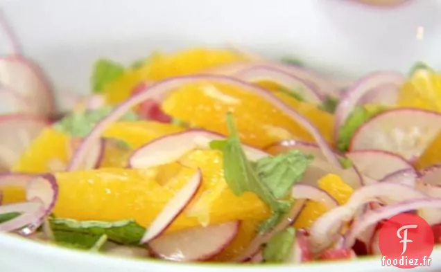 Salade d'Orange, Radis et Menthe