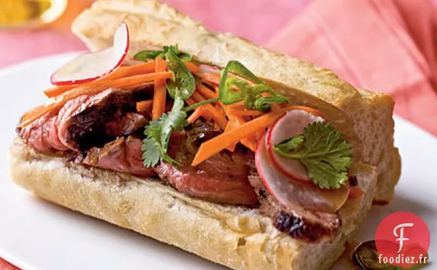 Sandwichs au Rôti de Bœuf de Style Banh Mi